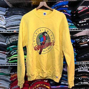 90s vintage macaw’s restaurant crewneck sweatshirt yellow L